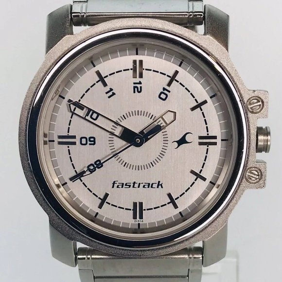 Men’s Fastrack  Silver Tone Watch - Picture 1 of 5